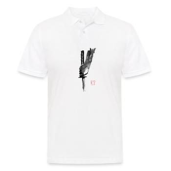 Hand und Schwert - Männer Poloshirt - Weiß - Vorne - Kai (181cm)