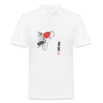 Koi Carp - Men's Polo Shirt - white - Front - Kai (181cm)