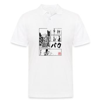 Baka Manga - Men's Polo Shirt - white - Front - Kai (181cm)