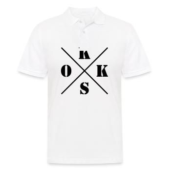 Logo de - Polo Homme - blanc - Devant - Kai (181cm)