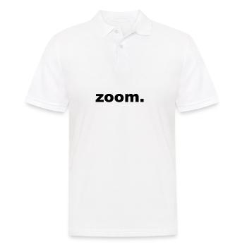 zoom schwarz - Männer Poloshirt - Weiß - Vorne - Kai (181cm)