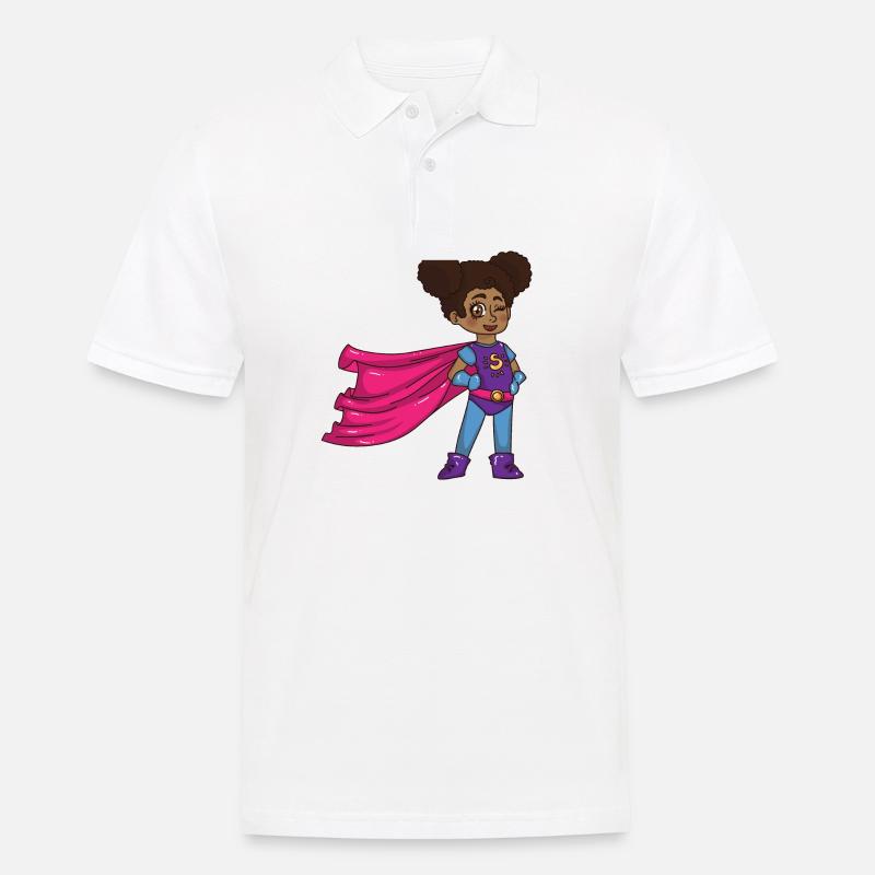 Superheldin Precious - Männer Poloshirt - Weiß