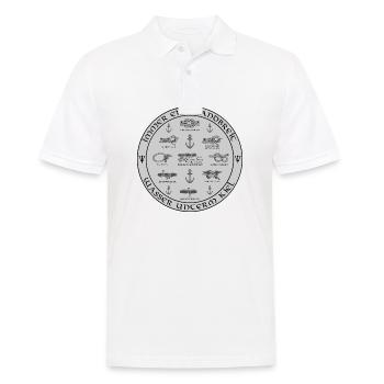 Knotensammlung - Männer Poloshirt - Weiß - Vorne - Kai (181cm)