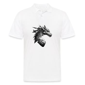 DRAGON - Männer Poloshirt - Weiß - Vorne - Kai (181cm)