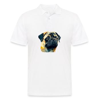 PUG - Männer Poloshirt - Weiß - Vorne - Kai (181cm)