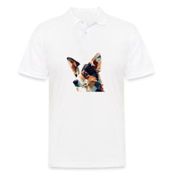 PUPPY - Männer Poloshirt - Weiß - Vorne - Kai (181cm)