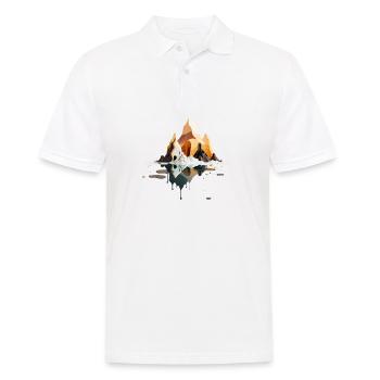 SURREAL - Men's Polo Shirt - white - Front - Kai (181cm)