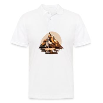 SURREAL - Men's Polo Shirt - white - Front - Kai (181cm)