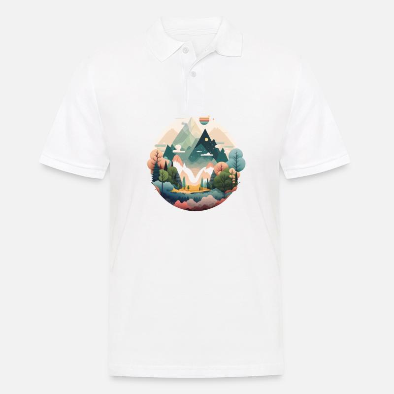 SURREAL - Männer Poloshirt - Weiß
