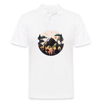 SURREAL - Men's Polo Shirt - white - Front - Kai (181cm)