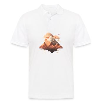 SURREAL - Men's Polo Shirt - white - Front - Kai (181cm)
