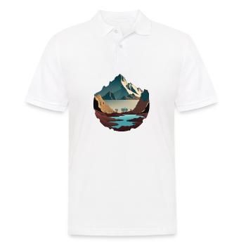 SURREAL - Men's Polo Shirt - white - Front - Kai (181cm)