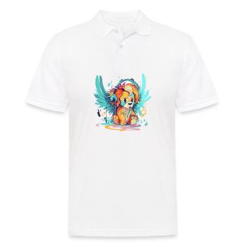 Léon le roi ailé - Polo Homme - blanc - Devant - Kai (181cm)