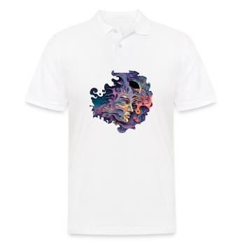 TRIPPY - Men's Polo Shirt - white - Front - Kai (181cm)