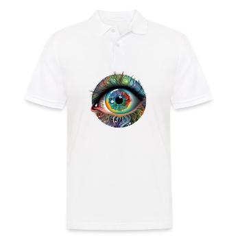 ŒIL TRIPPY - Polo Homme - blanc - Devant - Kai (181cm)