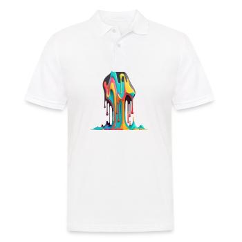 DRIPPY - Men's Polo Shirt - white - Front - Kai (181cm)