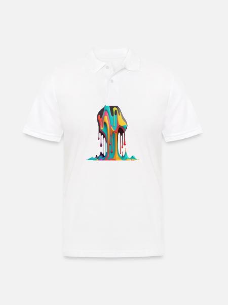 DRIPPY - Männer Poloshirt - Weiß