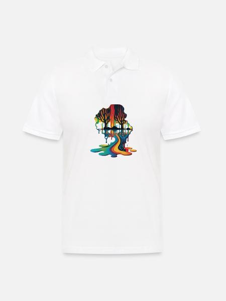 DRIPPY - Men's Polo Shirt - white