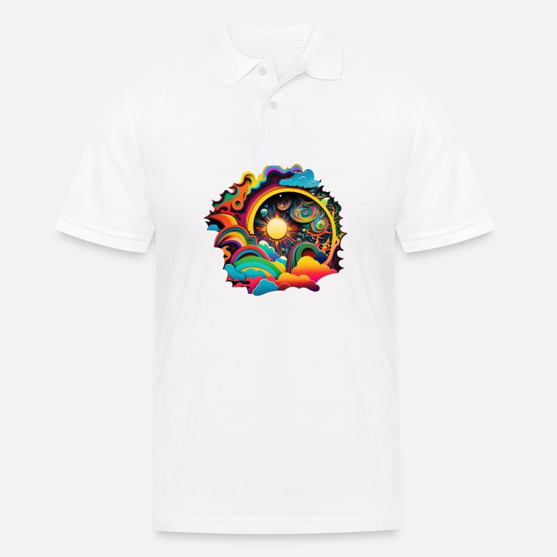 SURREAL - Männer Poloshirt - Weiß