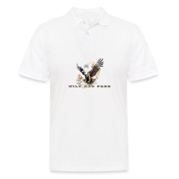 Wild and Free - Männer Poloshirt - Weiß - Vorne - Kai (181cm)