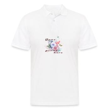 Love grows here - Men's Polo Shirt - white - Front - Kai (181cm)