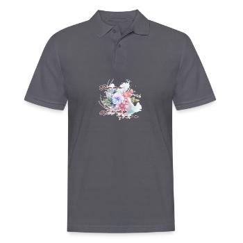Love grows here - Männer Poloshirt - Anthrazit - Vorne - Nico (186cm)