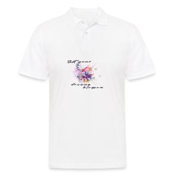 Laissez vos rêves s’épanouir - Polo Homme - blanc - Devant - Kai (181cm)