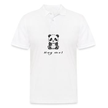 Hug me - Men's Polo Shirt - white - Front - Kai (181cm)
