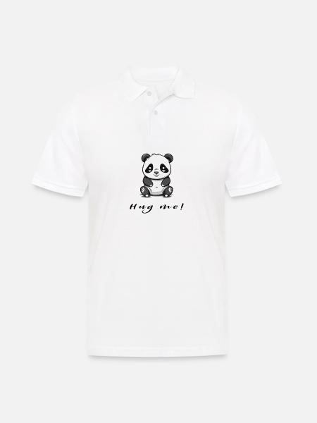 Hug me - Men's Polo Shirt - white