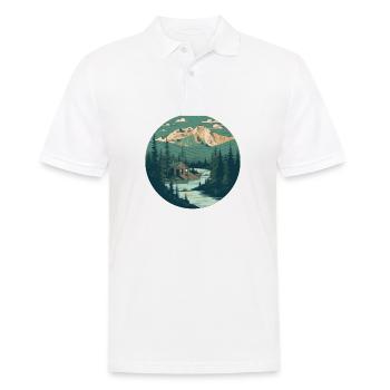 Riverside Cabincore Haven - Polo Homme - blanc - Devant - Kai (181cm)