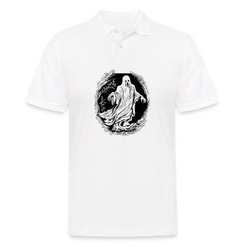 Ghost Ghosts Witching Hour Halloween - Men's Polo Shirt - white - Front - Kai (181cm)