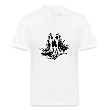 Ghost Ghosts Witching Hour Halloween - Men's Polo Shirt - white - Front - Kai (181cm)