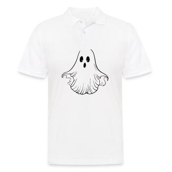 Geist Geister Geisterstunde Halloween - Männer Poloshirt - Weiß - Vorne - Kai (181cm)