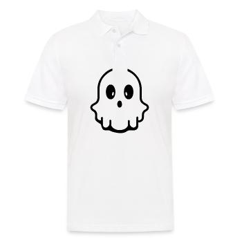 Geist Geister Geisterstunde Halloween - Männer Poloshirt - Weiß - Vorne - Kai (181cm)