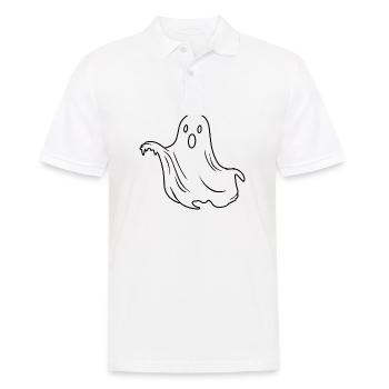 Geist Geister Geisterstunde Halloween - Männer Poloshirt - Weiß - Vorne - Kai (181cm)