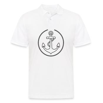 Bateau d’ancre Navire Nautique - Polo Homme - blanc - Devant - Kai (181cm)