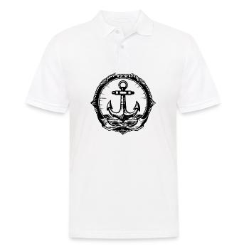 Bateau d’ancre Navire Nautique - Polo Homme - blanc - Devant - Kai (181cm)
