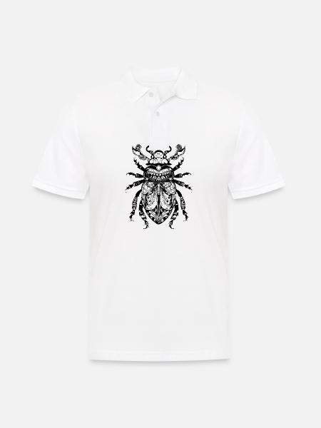 Insectes, bestioles, arthropodes - Polo Homme - blanc