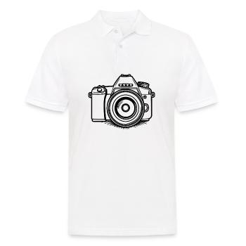 Fotograf Fotografieren Fotografie Kamera - Männer Poloshirt - Weiß - Vorne - Kai (181cm)