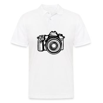 Fotograf Fotografieren Fotografie Kamera - Männer Poloshirt - Weiß - Vorne - Kai (181cm)