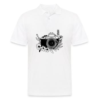 Fotograf Fotografieren Fotografie Kamera - Männer Poloshirt - Weiß - Vorne - Kai (181cm)