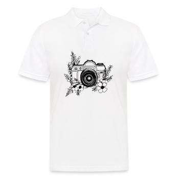 Fotograf Fotografieren Fotografie Kamera - Männer Poloshirt - Weiß - Vorne - Kai (181cm)