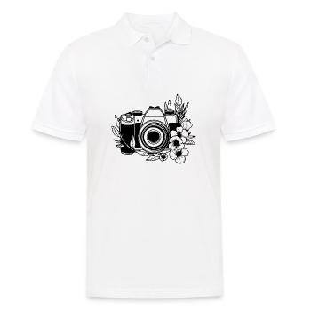 Fotograf Fotografieren Fotografie Kamera - Männer Poloshirt - Weiß - Vorne - Kai (181cm)