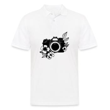 Fotograf Fotografieren Fotografie Kamera - Männer Poloshirt - Weiß - Vorne - Kai (181cm)