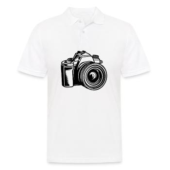Fotograf Fotografieren Fotografie Kamera - Männer Poloshirt - Weiß - Vorne - Kai (181cm)