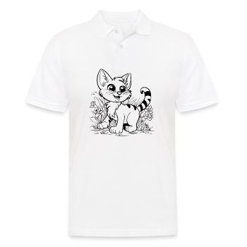 Cat Cat Kitten Cat Lady - Men's Polo Shirt - white - Front - Kai (181cm)