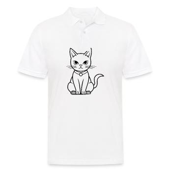 Cat Cat Kitten Cat Lady - Men's Polo Shirt - white - Front - Kai (181cm)