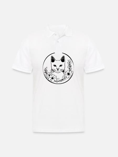 Chat chaton chaton dame - Polo Homme - blanc