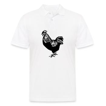 Poulet Poulailler Volaille Coq Ferme - Polo Homme - blanc - Devant - Kai (181cm)