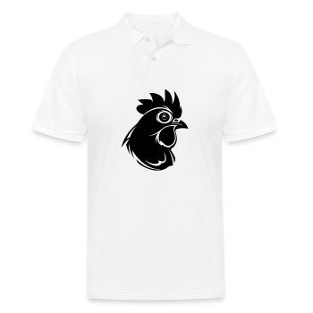 Poulet Poulailler Volaille Coq Ferme - Polo Homme - blanc - Devant - Kai (181cm)